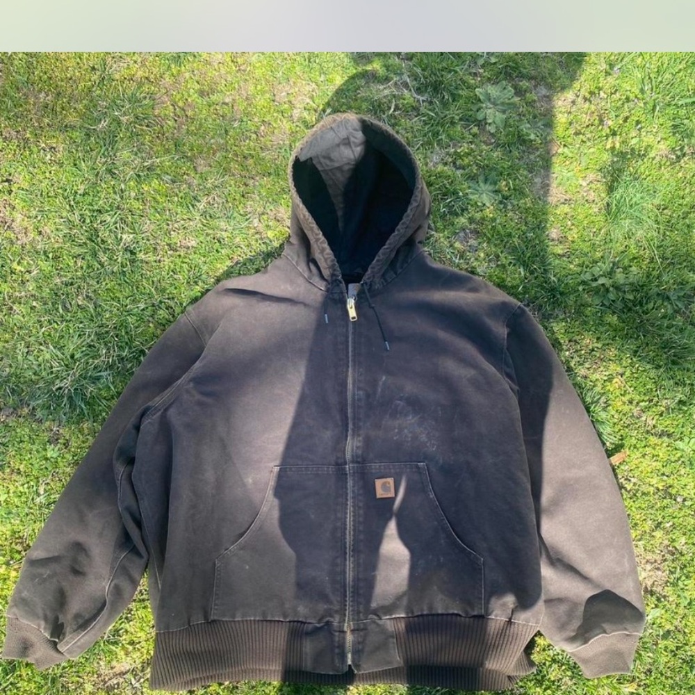 Carhartt Men's Black Hooded Jacket